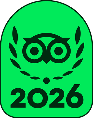 Tripadvisor Travelers' Choice 2026 badge